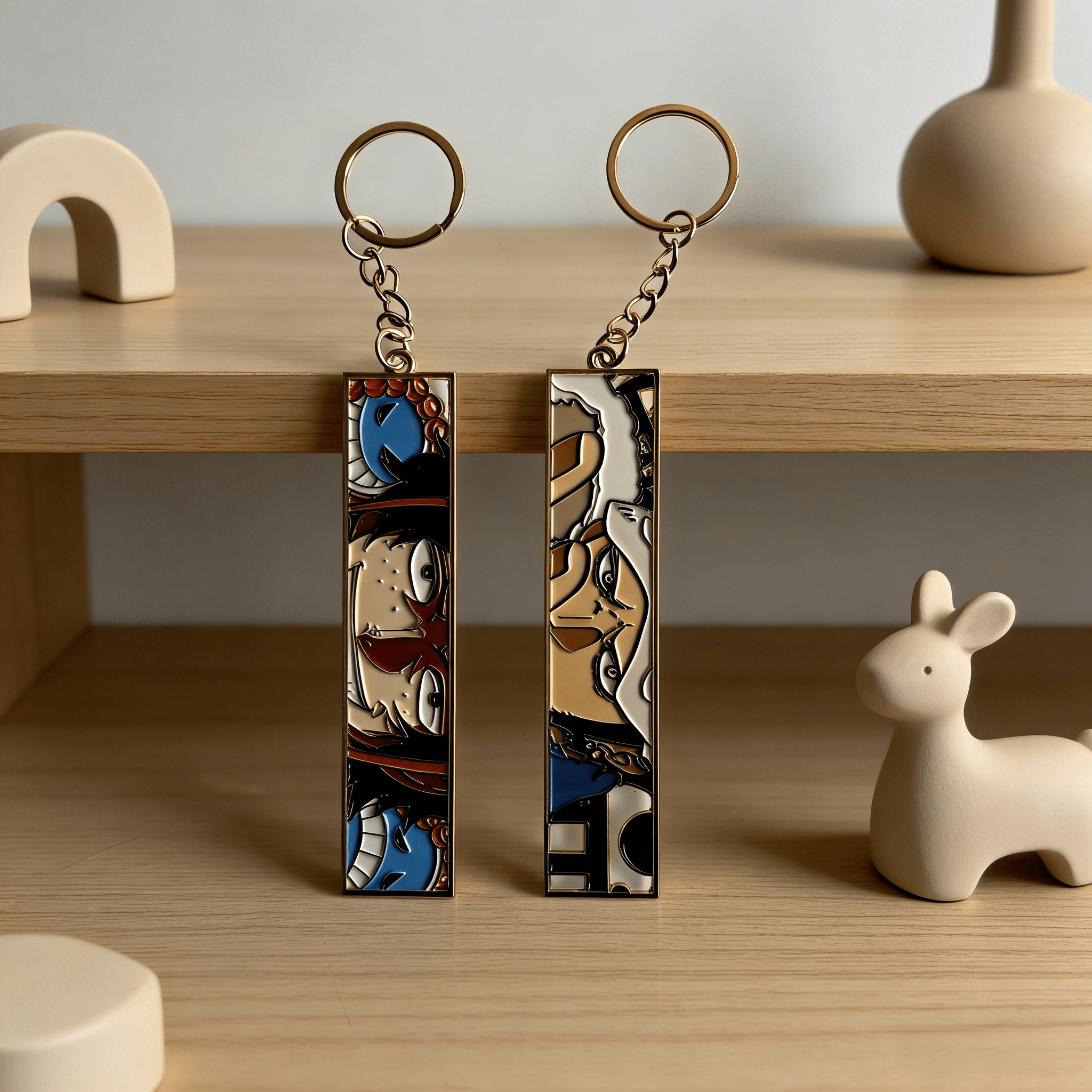 Embroidery Zone - Anime Metal Hollow Out Keychains Cute