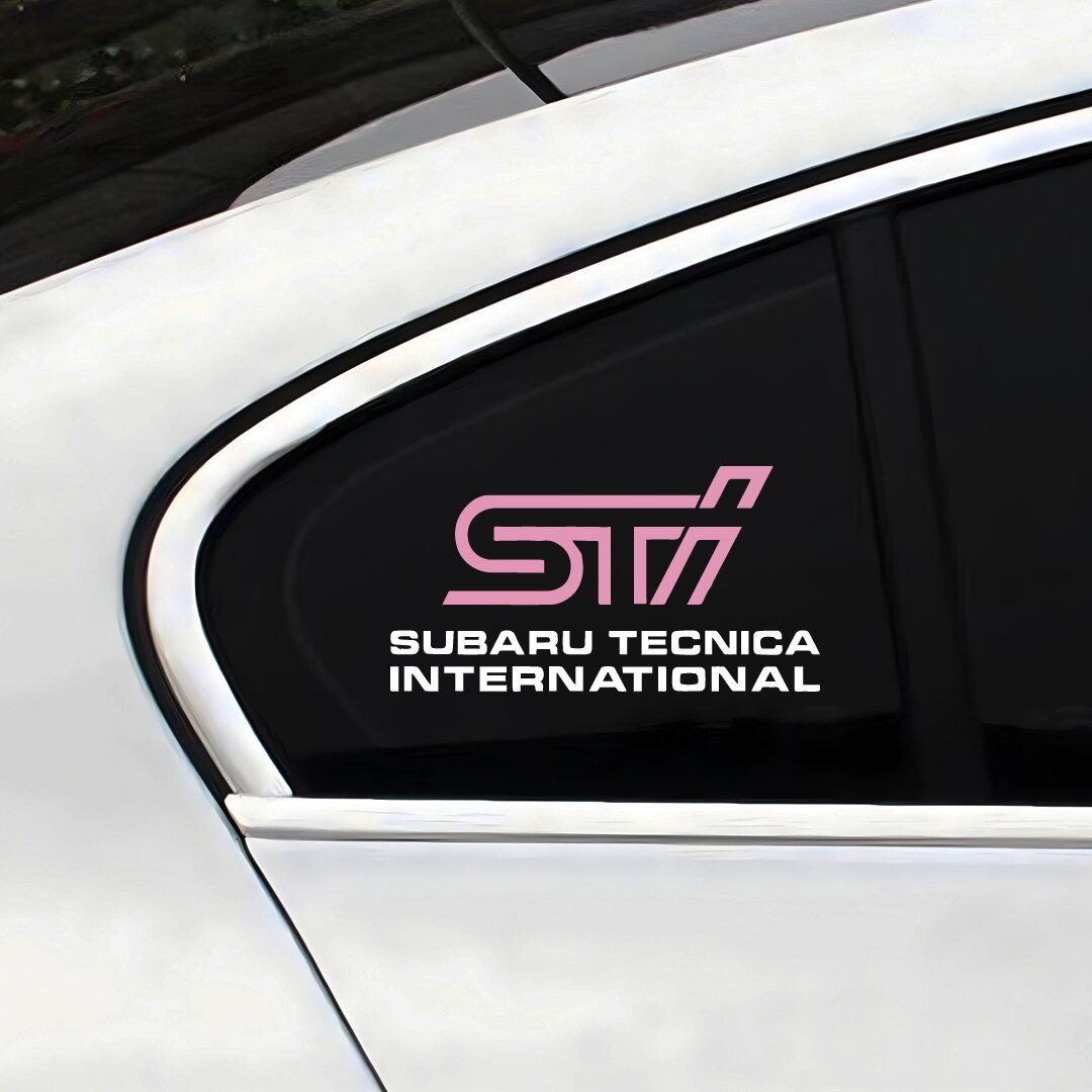Embroidery Legacy - STI Emblem Car Windshield Sticker Waterproof