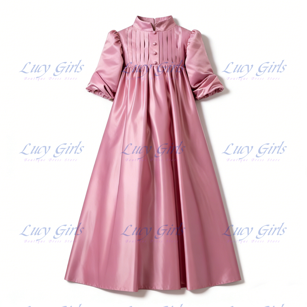Elegant Flower Girl Dress Pink - Embroidery Design Patterns Flowers avaliação e preço