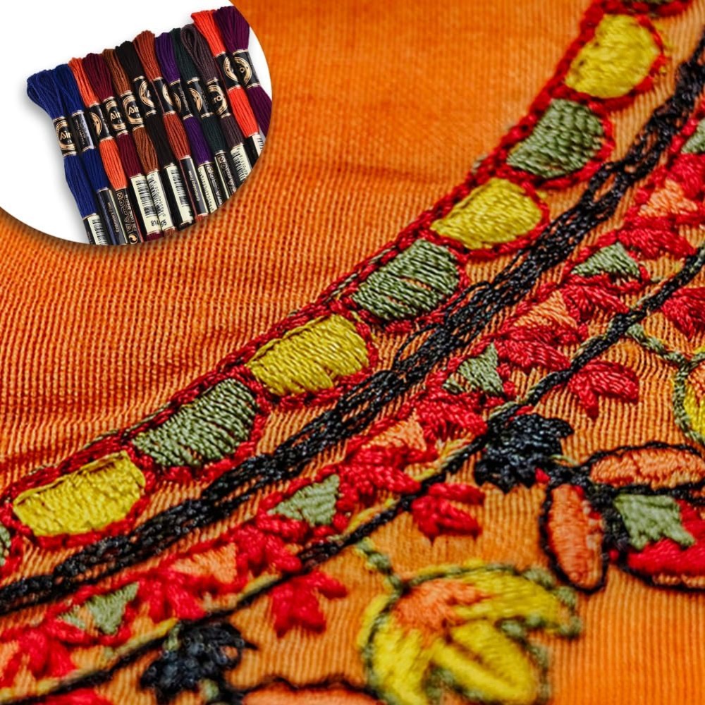 12 Skeins 6 Strands Hand Varie - Embroidery Stitches avaliação e preço