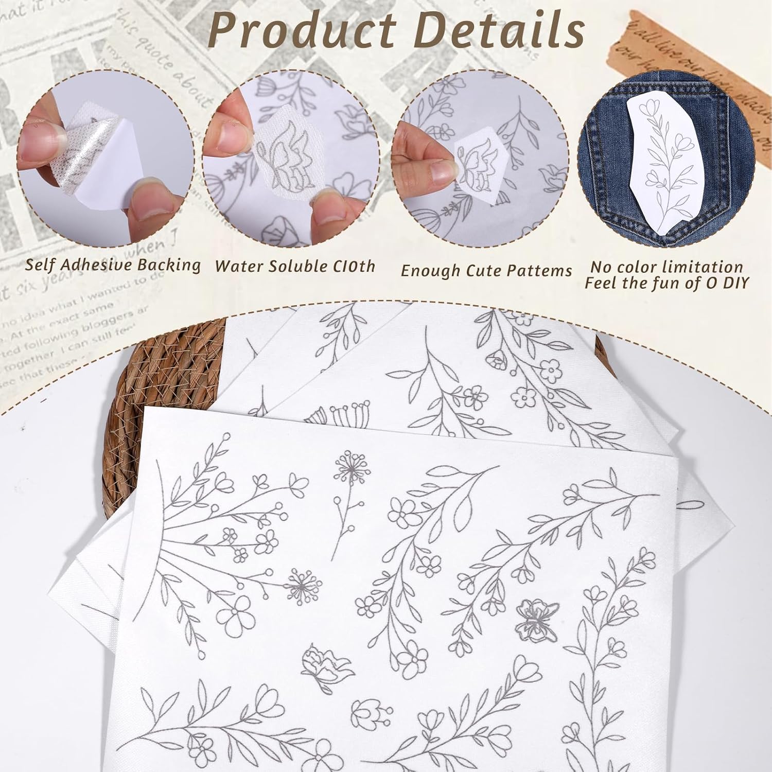 Stick & Stitch Water Soluble E - Water Soluble Stabilizer avaliação e preço