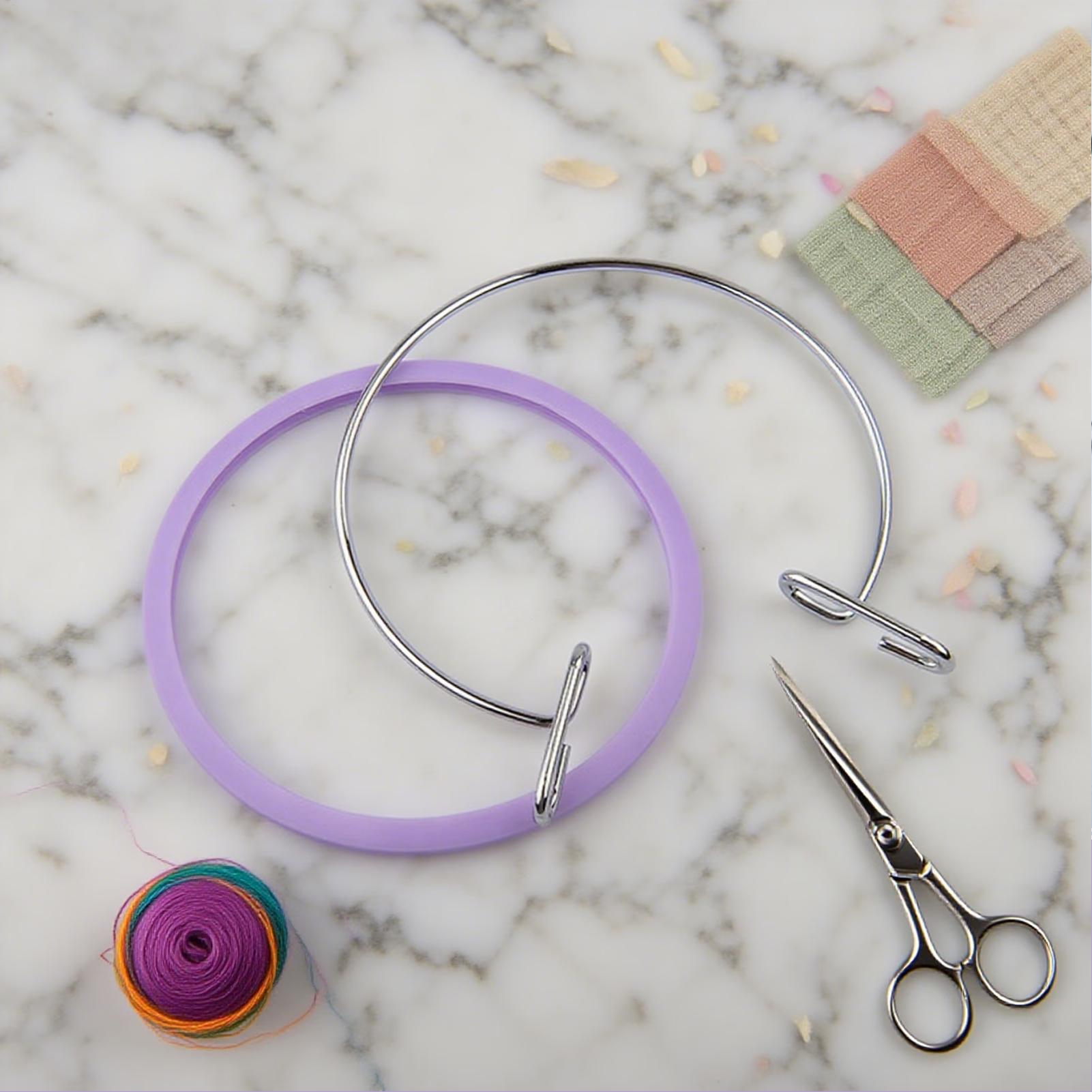 Hoop For Cross Stitching Metal - Embroidery Stitches avaliação e preço