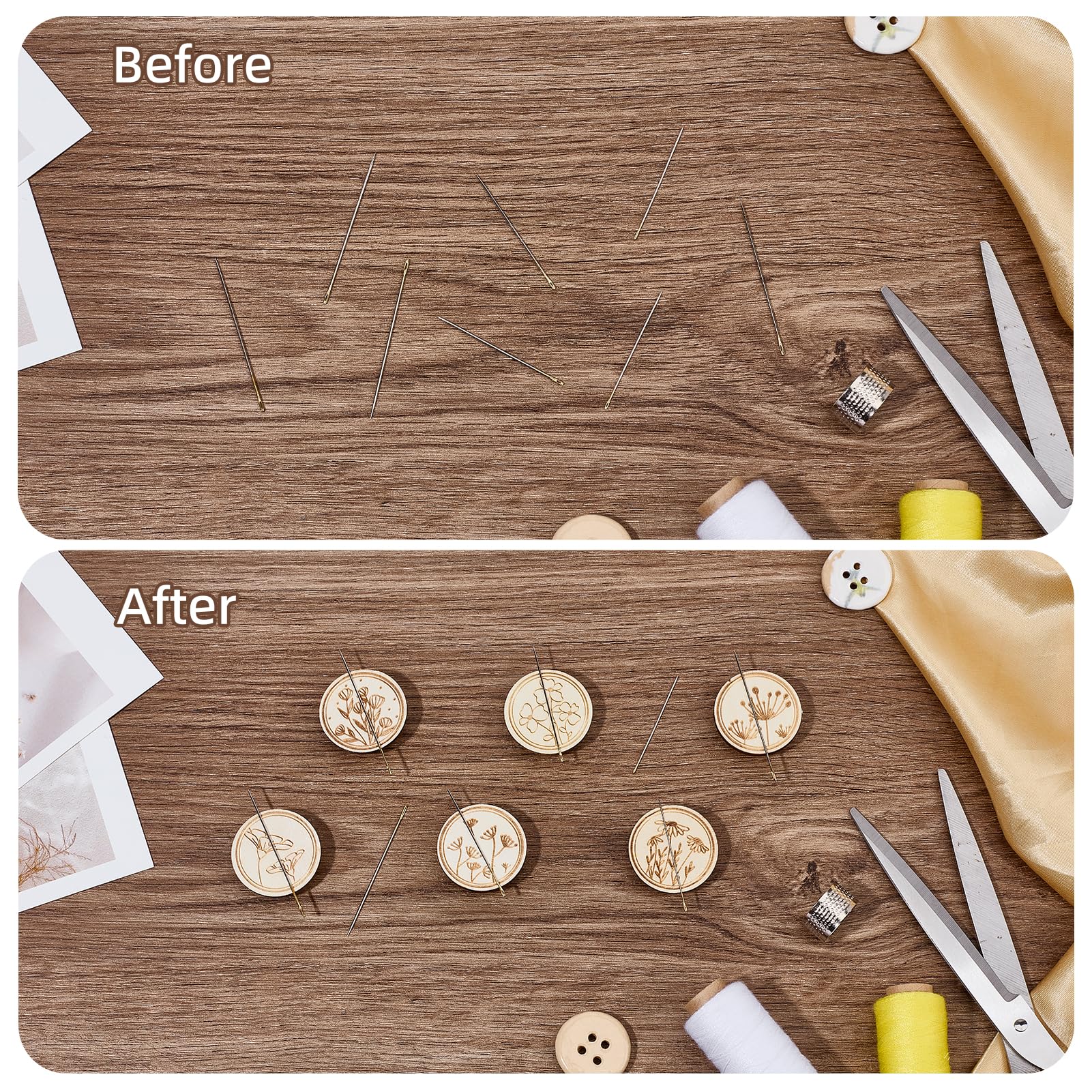 2pcs/set Round Magnetic Needle - Needle Minder Magnet avaliação e preço