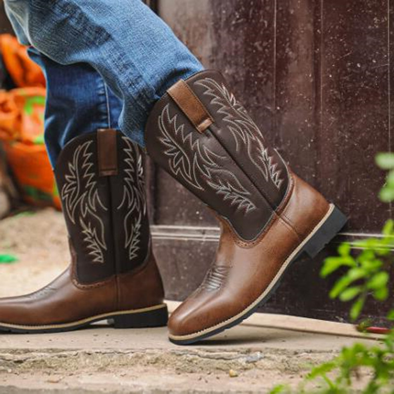 New Men High Boots Embroidery  - Embroidery Stitches avaliação e preço