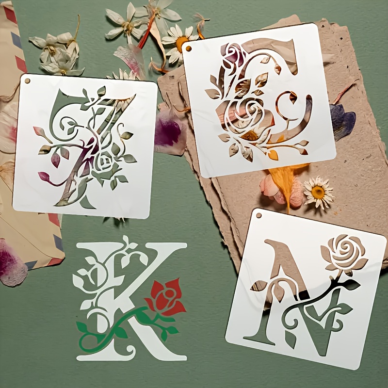 36pcs/Set PET Plastic Alphabet - Embroidery Alphabet Designs avaliação e preço