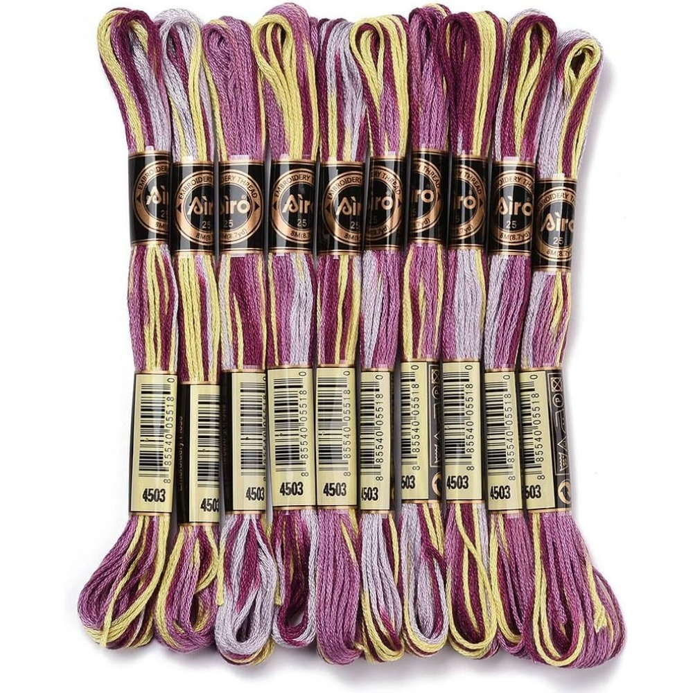 6 Strands Purple Variegated Em - Embroidery Stitches avaliação e preço