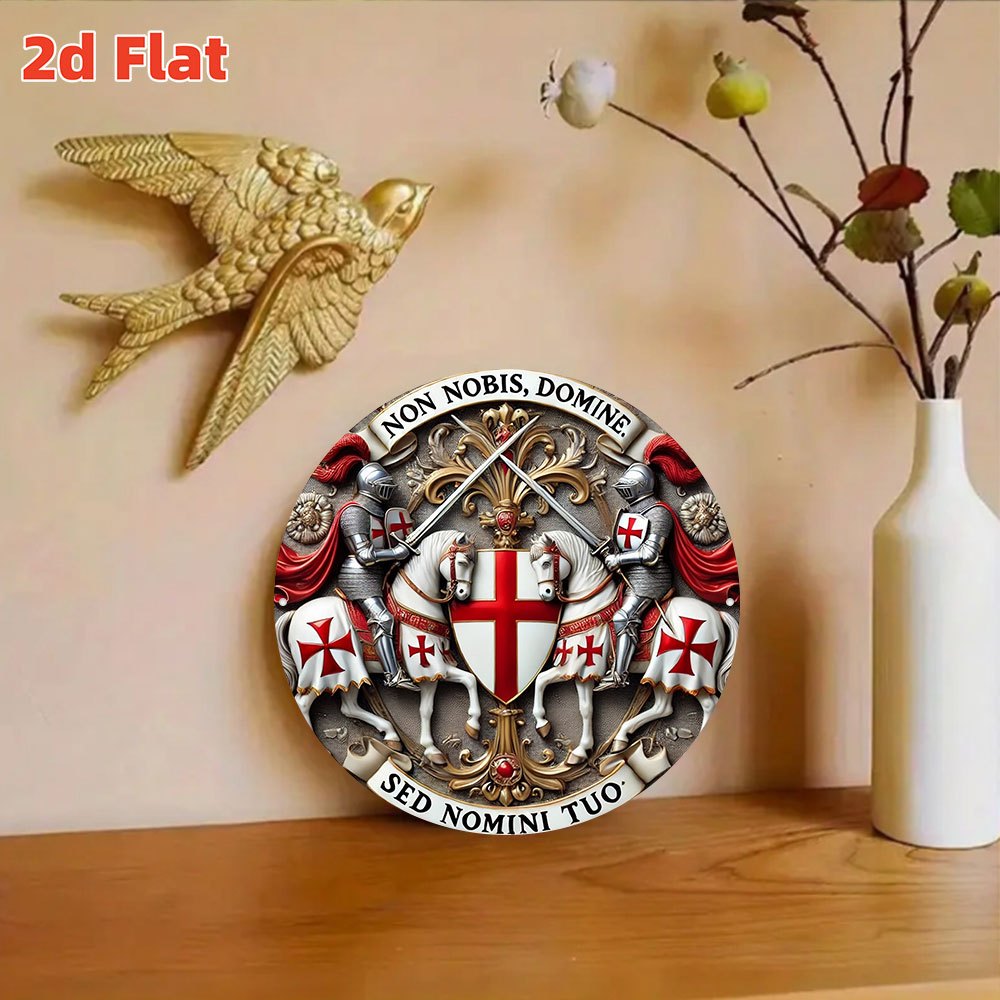 2D Flat Medieval Templar Knigh - Embroidery Legacy avaliação e preço