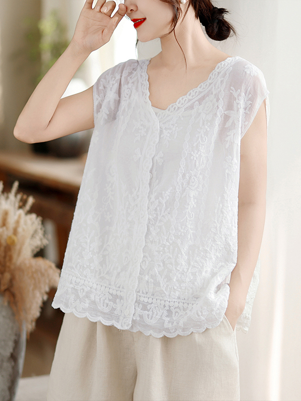 Summer New Heavy Embroidery Ve - Embroidery Vest avaliação e preço