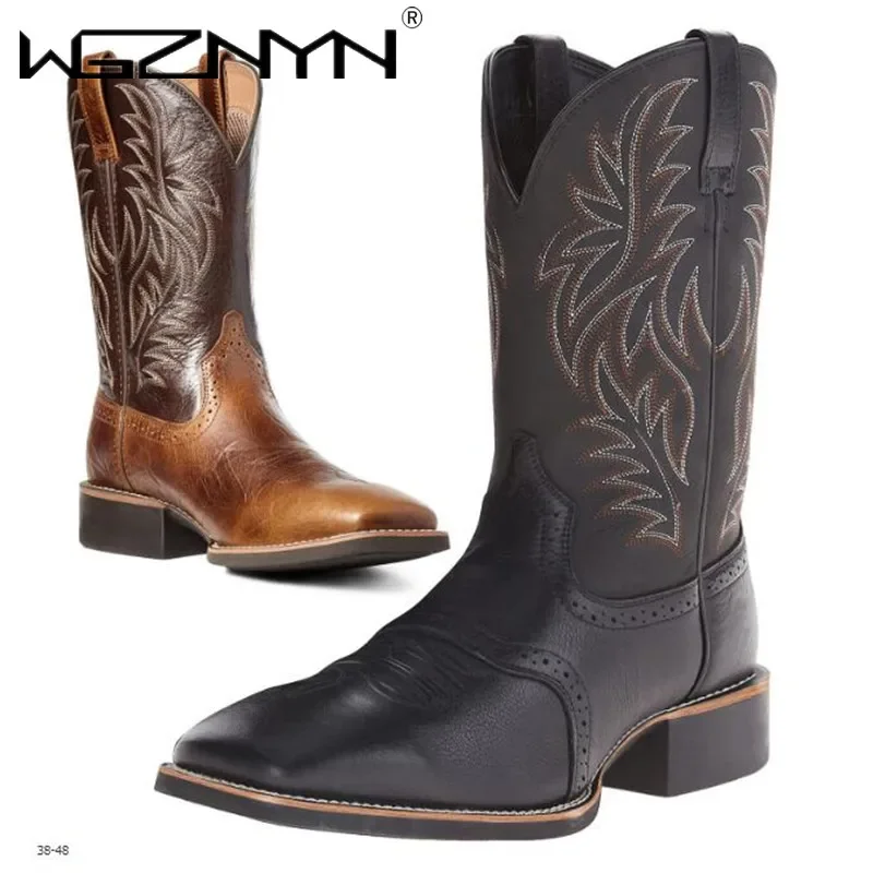 Men High Boots Embroidery Retr - Embroidery Stitches avaliação e preço