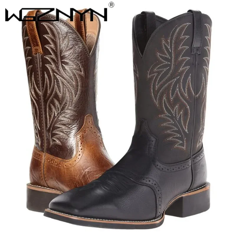 Men High Boots Embroidery Retr - Embroidery Stitches avaliação e preço