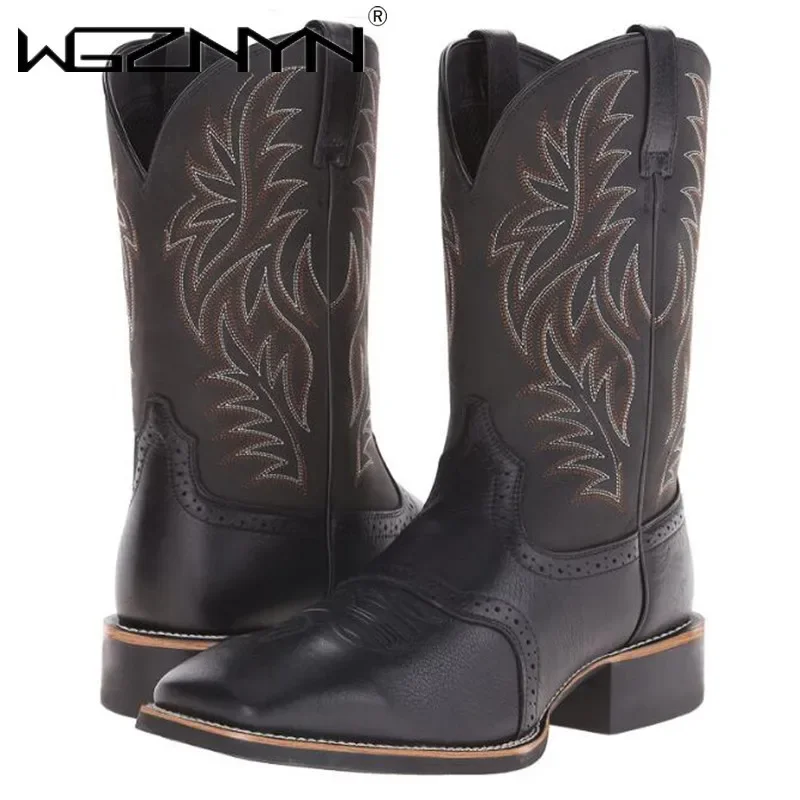 Men High Boots Embroidery Retr - Embroidery Stitches avaliação e preço