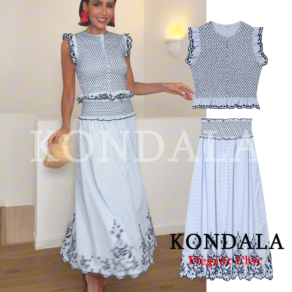 KONDALA Women Trendy Elegant E - Embroidery Vest avaliação e preço