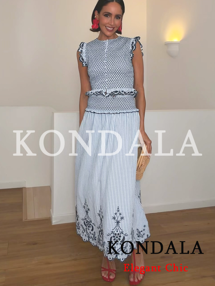 KONDALA Women Trendy Elegant E - Embroidery Vest avaliação e preço