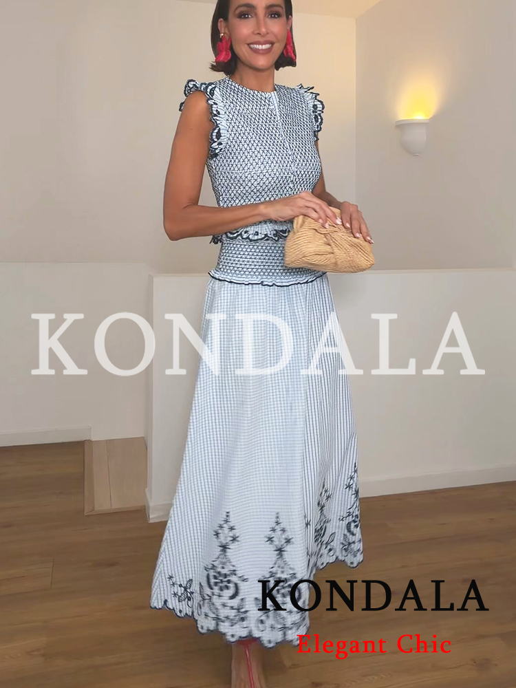 KONDALA Women Trendy Elegant E - Embroidery Vest avaliação e preço
