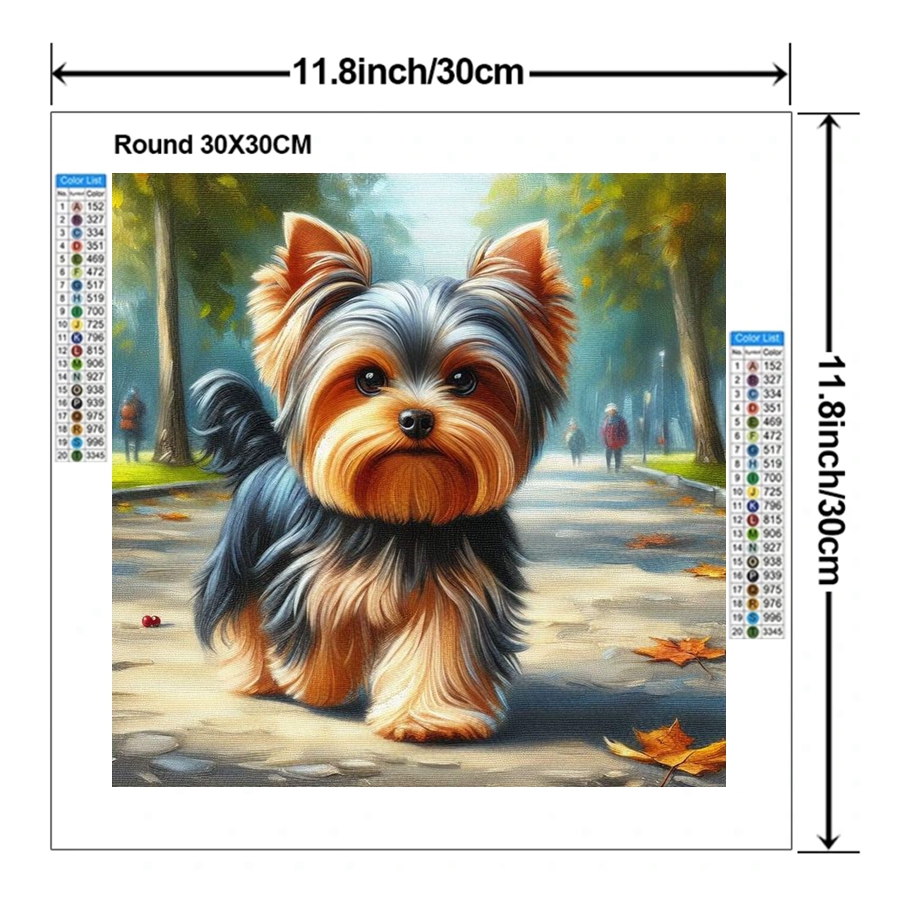 Yorkshire Terrier Dog 5D DIY D - Embroidery Gift Ideas avaliação e preço