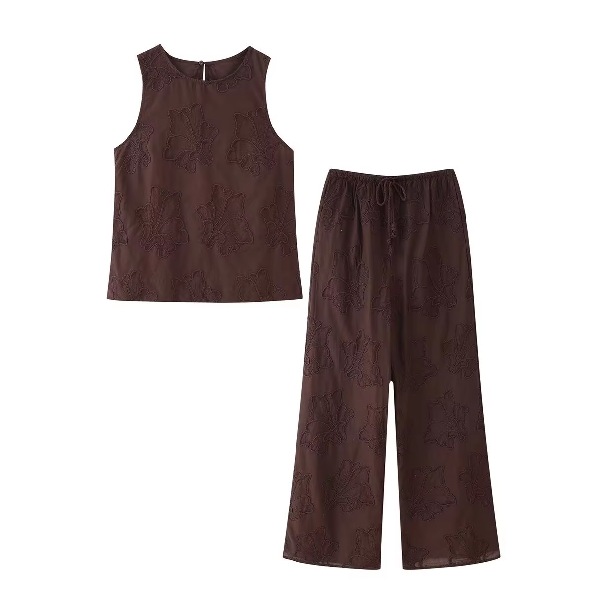 HH Women Solid Embroidery Pant - Embroidery Vest avaliação e preço
