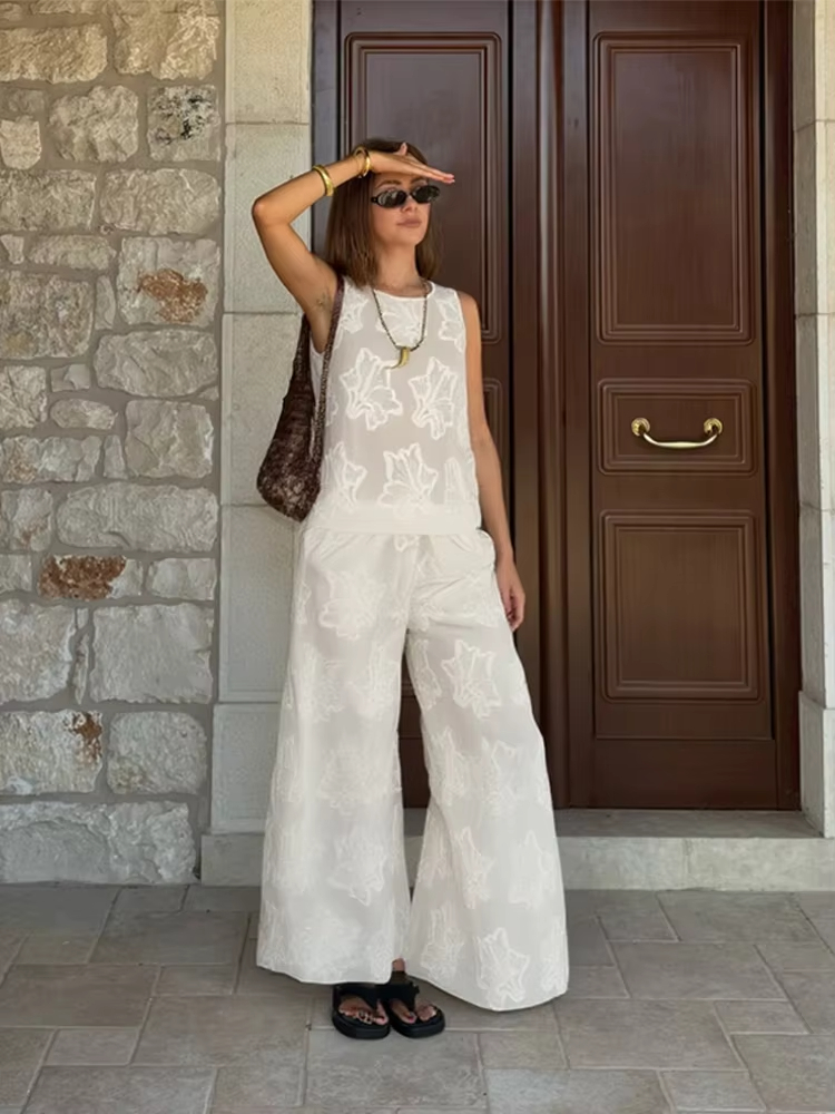 HH Women Solid Embroidery Pant - Embroidery Vest avaliação e preço