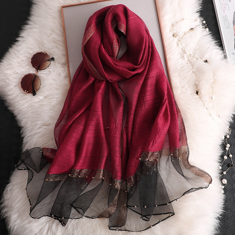 2024 Luxury 100% Silk Shawl Sc - Embroidery Shawl avaliação e preço