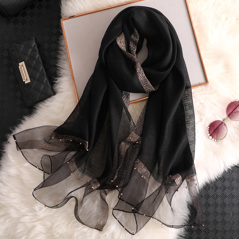 2024 Luxury 100% Silk Shawl Sc - Embroidery Shawl avaliação e preço