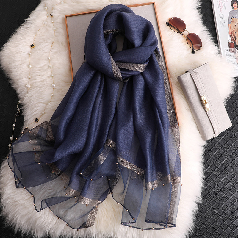 2024 Luxury 100% Silk Shawl Sc - Embroidery Shawl avaliação e preço