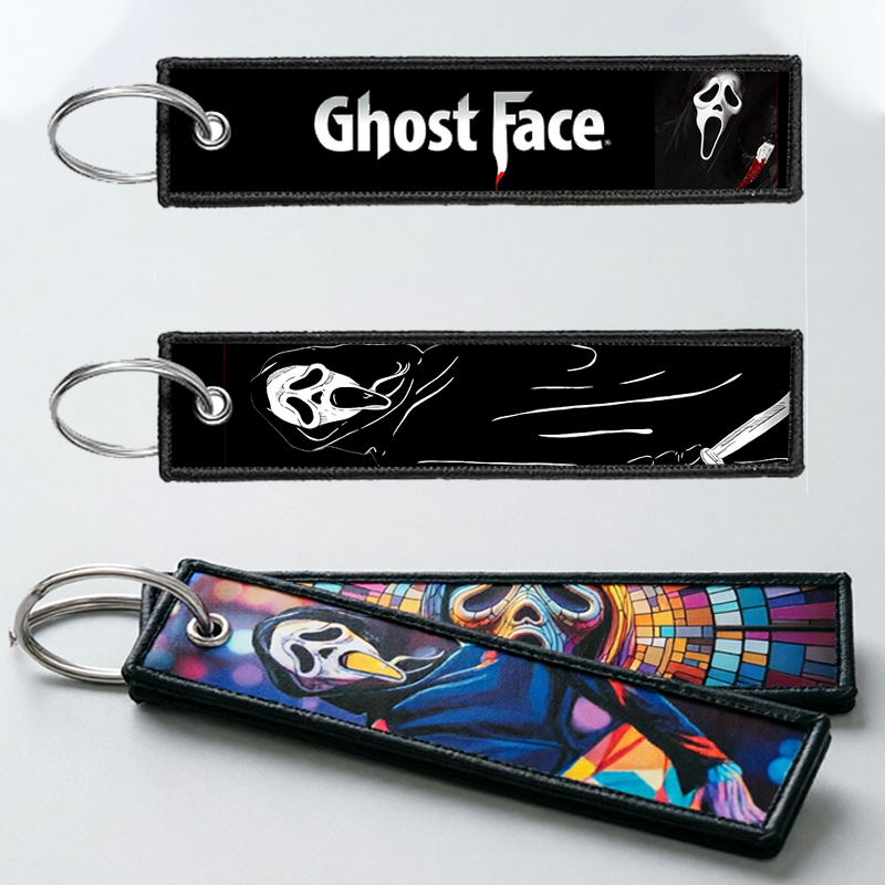 GHOST FACE Key Chain for Men W - Embroidery Gift Ideas avaliação e preço