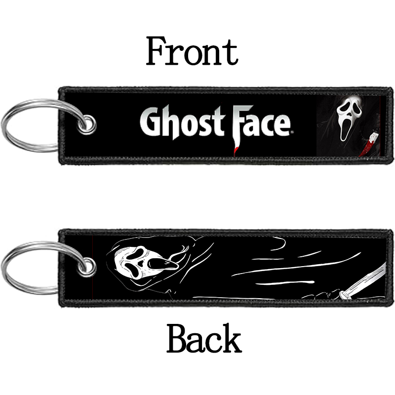 GHOST FACE Key Chain for Men W - Embroidery Gift Ideas avaliação e preço
