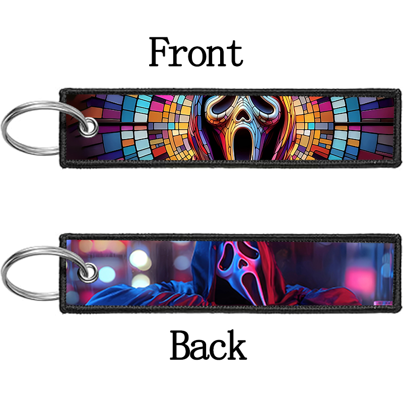 GHOST FACE Key Chain for Men W - Embroidery Gift Ideas avaliação e preço