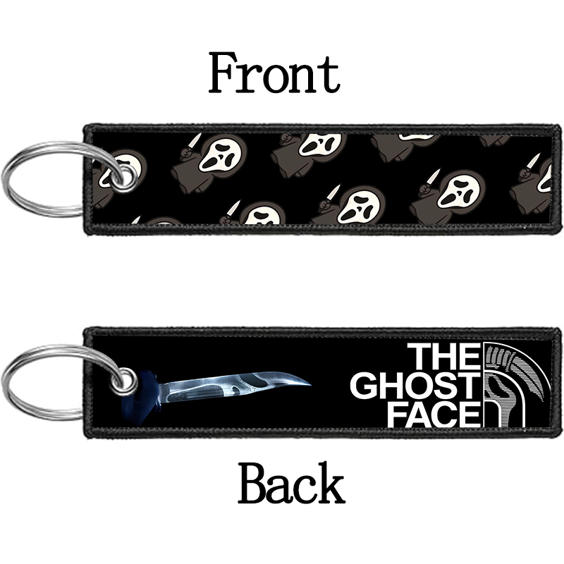 GHOST FACE Key Chain for Men W - Embroidery Gift Ideas avaliação e preço