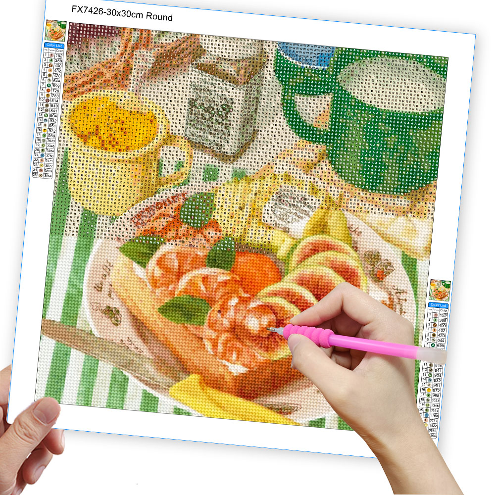 5D DIY Cake Dessert Diamond Pa - Embroidery Gift Ideas avaliação e preço