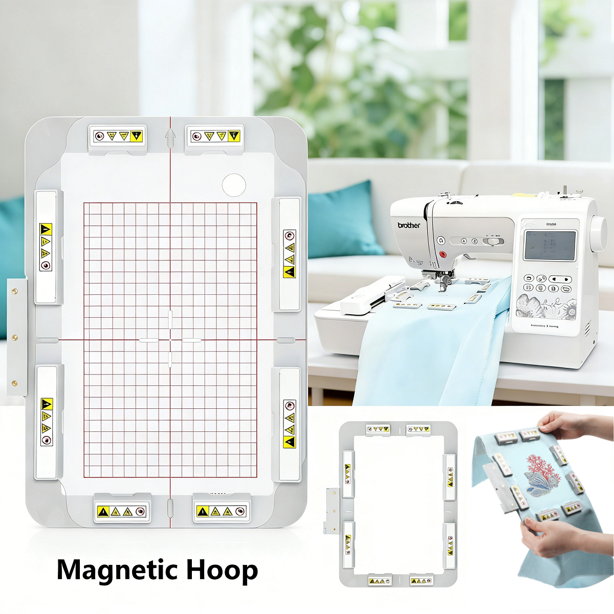 6x9.8inch Magnetic Hoop For PF - Embroidery Zone avaliação e preço