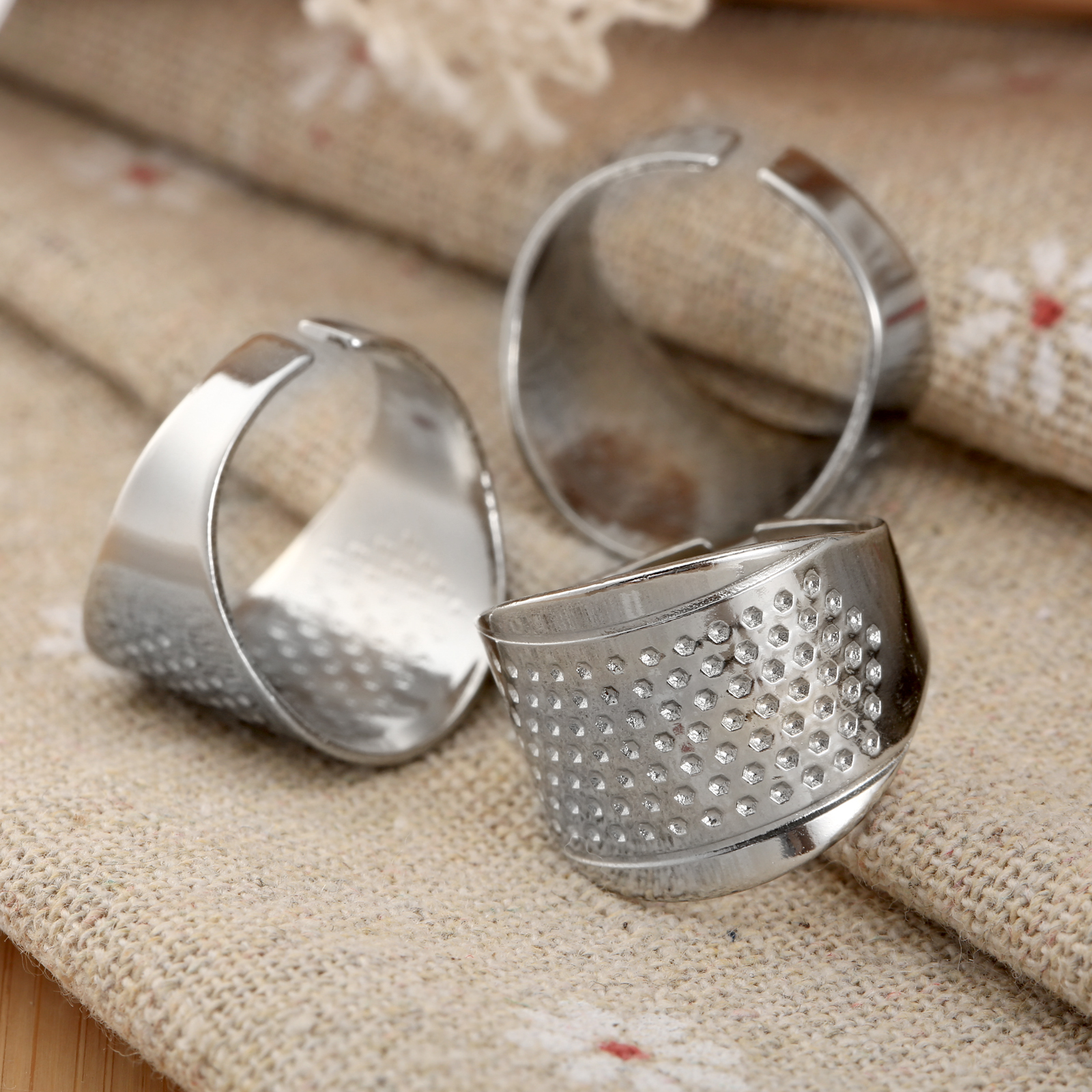 3Pcs/lot Sewing Thimbles Ring  - Embroidery Zone avaliação e preço