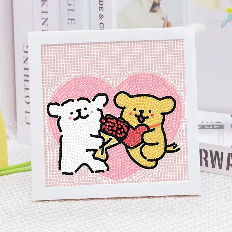 Cartoon Line Puppy Crystal Dia - Embroidery Gift Ideas avaliação e preço