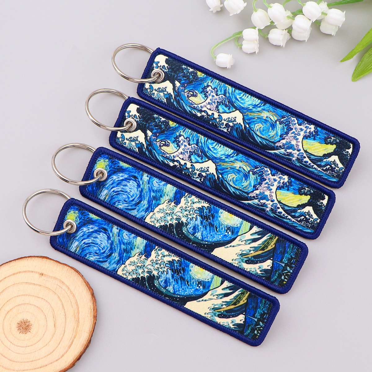 Van Gogh Embroidery Key Fobs K - Embroidery Gift Ideas avaliação e preço