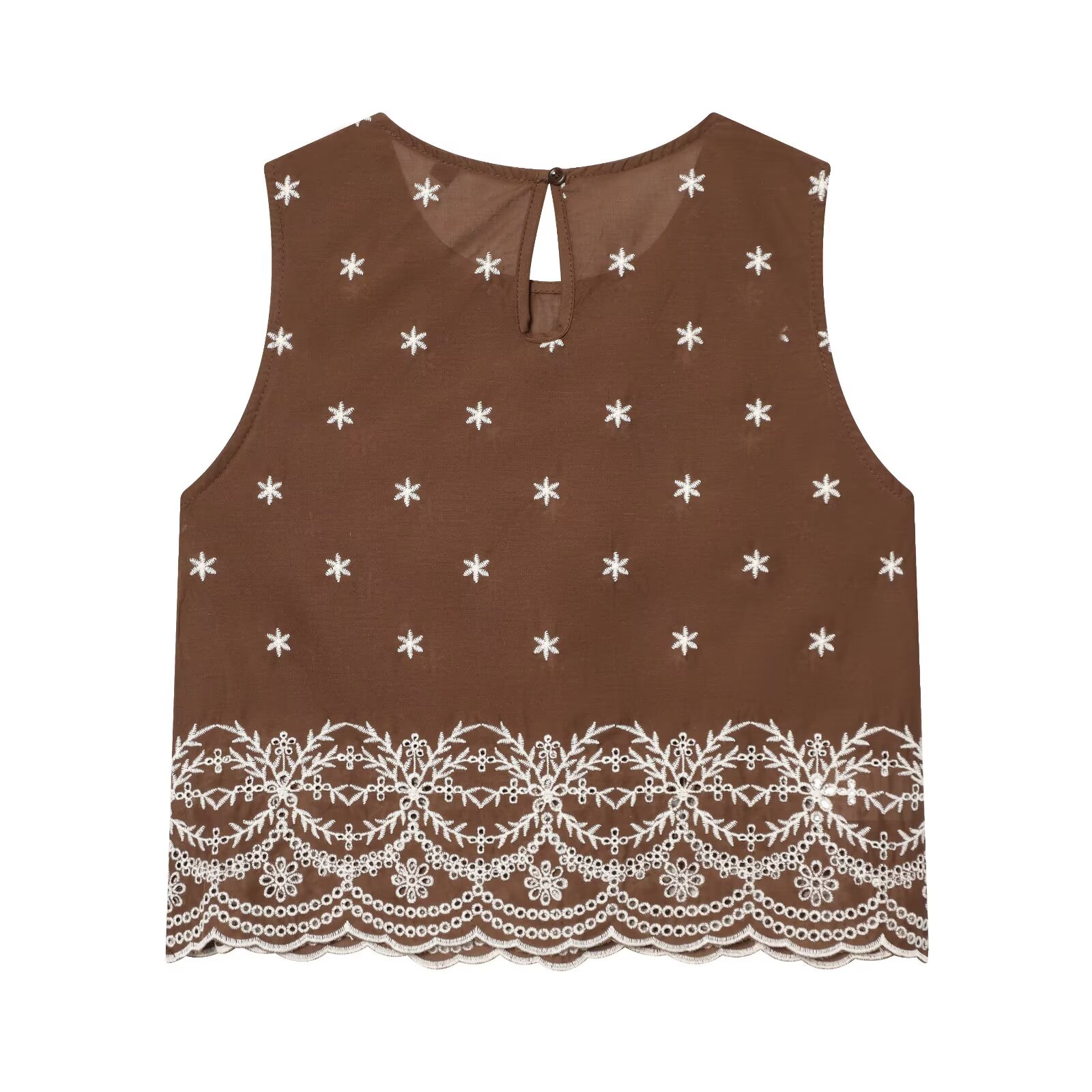 KONDALA Woman Chic Embroidery  - Embroidery Vest avaliação e preço