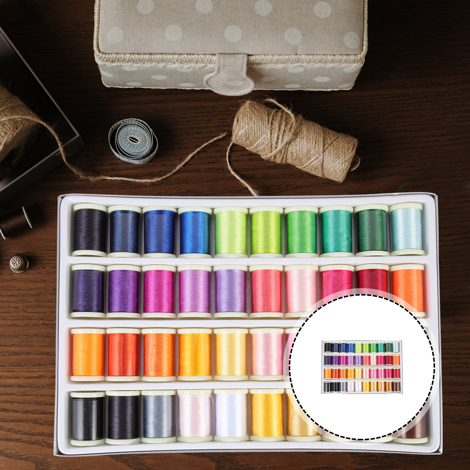 40 Rolls Household Embroidery  - Embroidery Stitches avaliação e preço