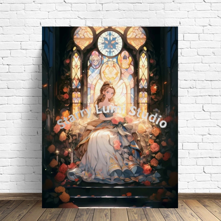 Cute Cinderella Castle 5D Full - Embroidery Gift Ideas avaliação e preço