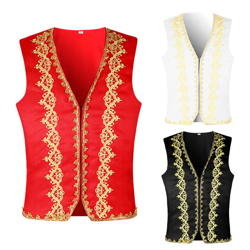 Medieval Gold Embroidery Baroq - Embroidery Vest avaliação e preço
