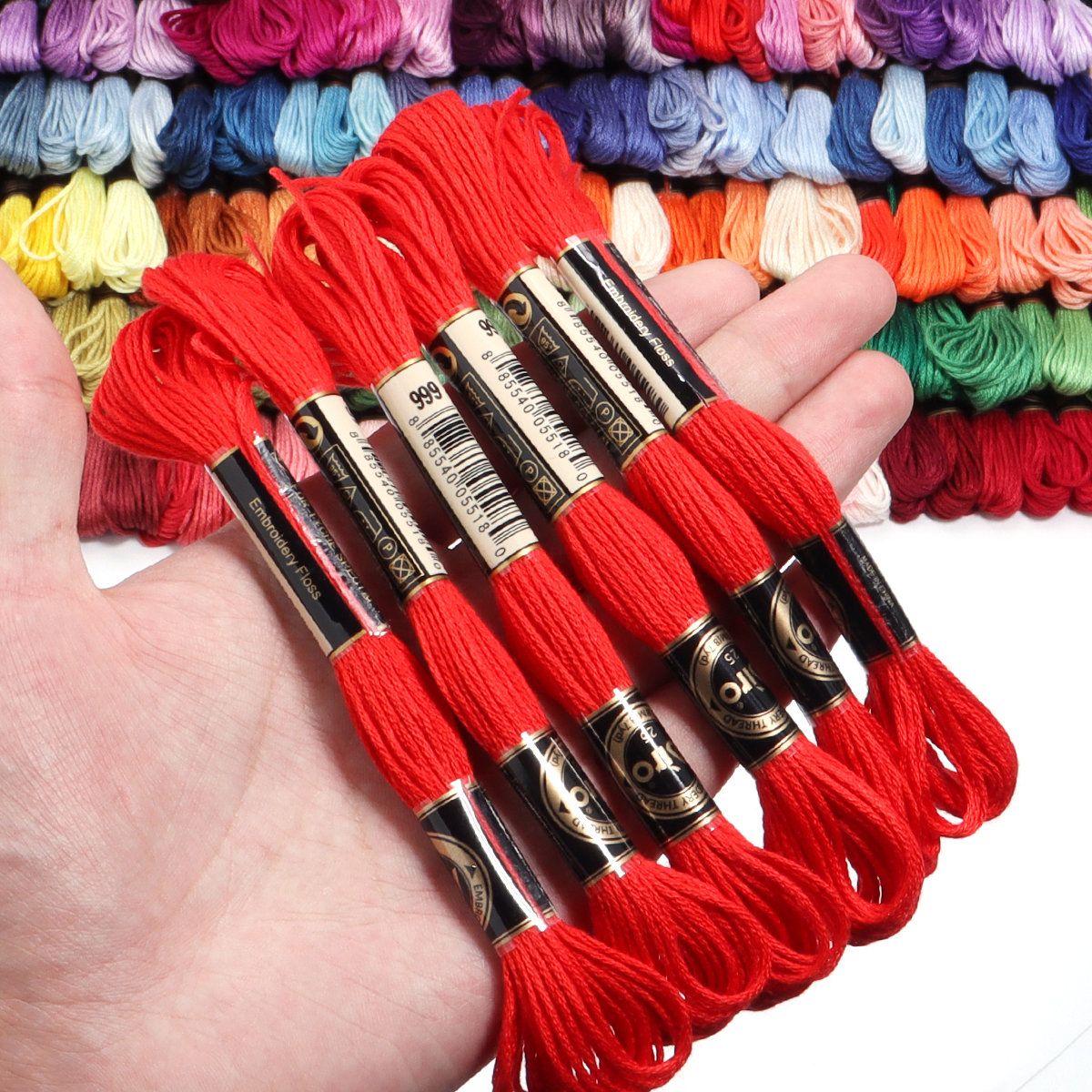 6Pcs/Lot Multicolor Polyester  - Embroidery Stitches avaliação e preço
