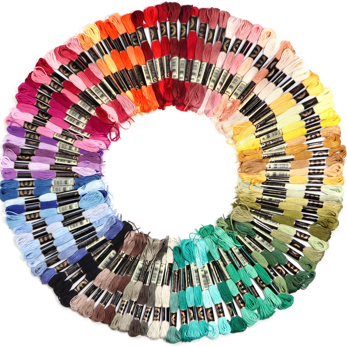 6Pcs/Lot Multicolor Polyester  - Embroidery Stitches avaliação e preço
