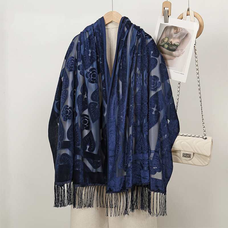 2024 Luxury Silk Embroidery Fl - Embroidery Shawl avaliação e preço