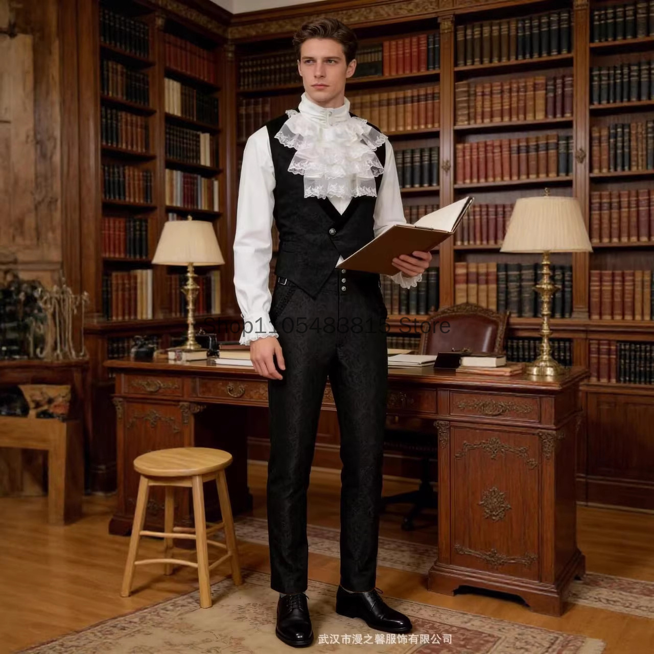 Medieval Men's Noble Vest Embr - Embroidery Vest avaliação e preço
