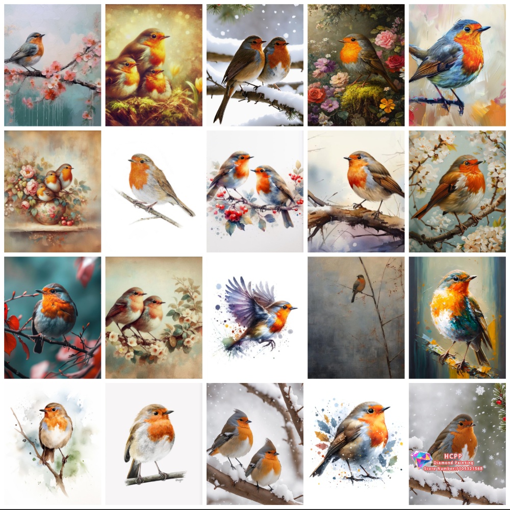 unframe Robin Bird Cute Robin  - Embroidery Gift Ideas avaliação e preço