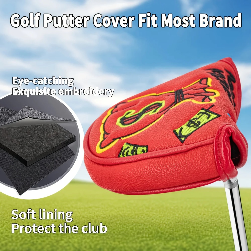 Golf Putter Cover | Half Round - Embroidery Gift Ideas avaliação e preço
