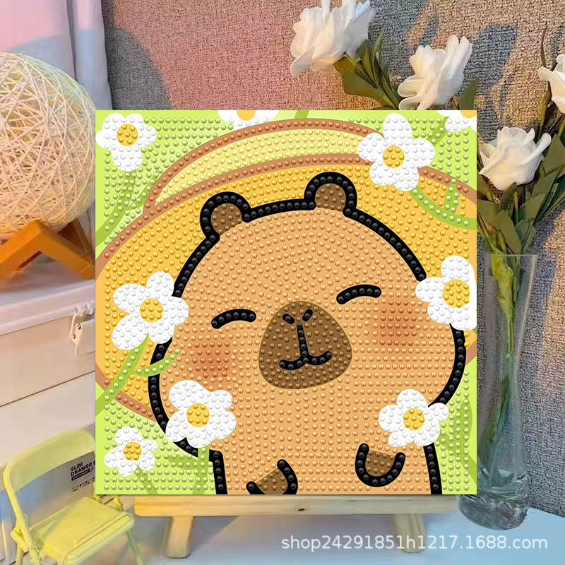 Cartoon Capibala Crystal Diamo - Embroidery Gift Ideas avaliação e preço