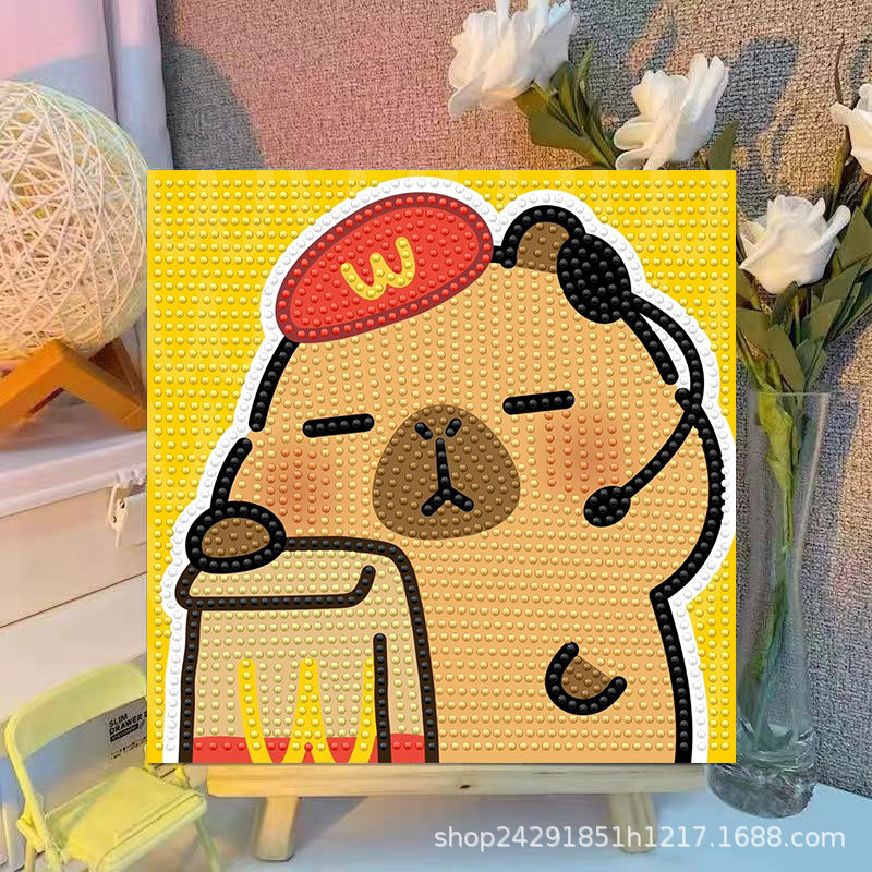Cartoon Capibala Crystal Diamo - Embroidery Gift Ideas avaliação e preço