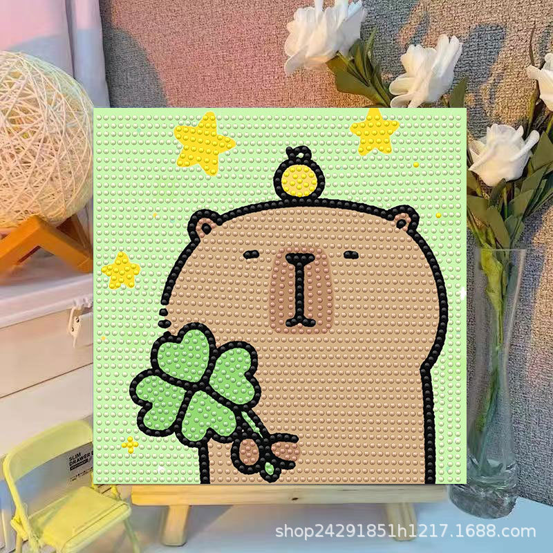 Cartoon Capibala Crystal Diamo - Embroidery Gift Ideas avaliação e preço