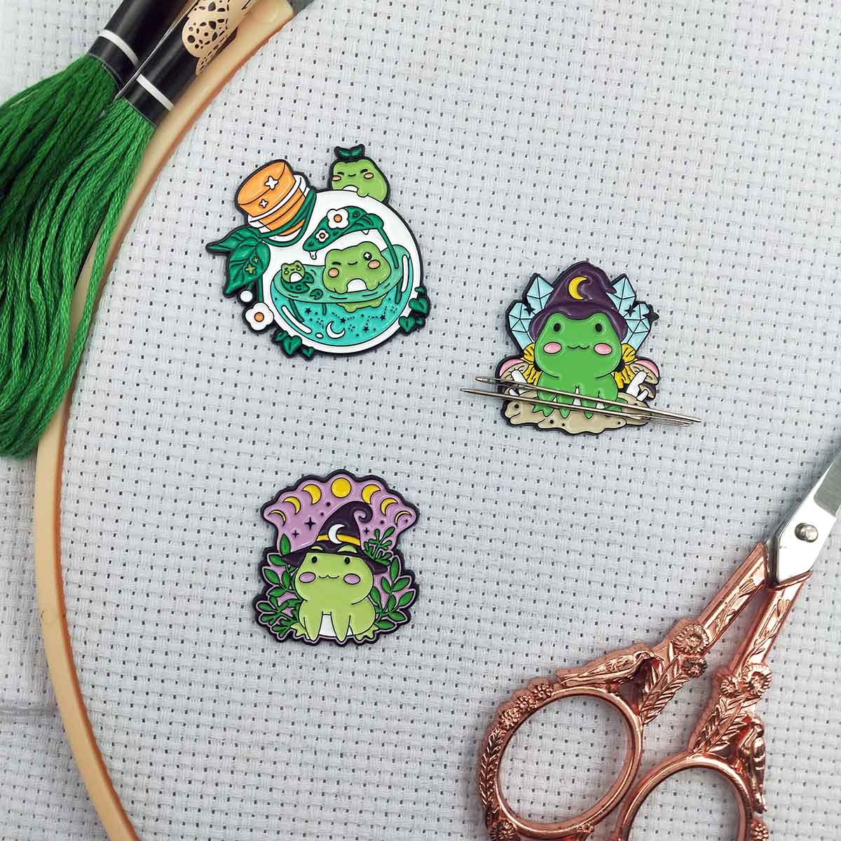 Magnetic Frog Needle Minder, C - Needle Minder Magnet avaliação e preço