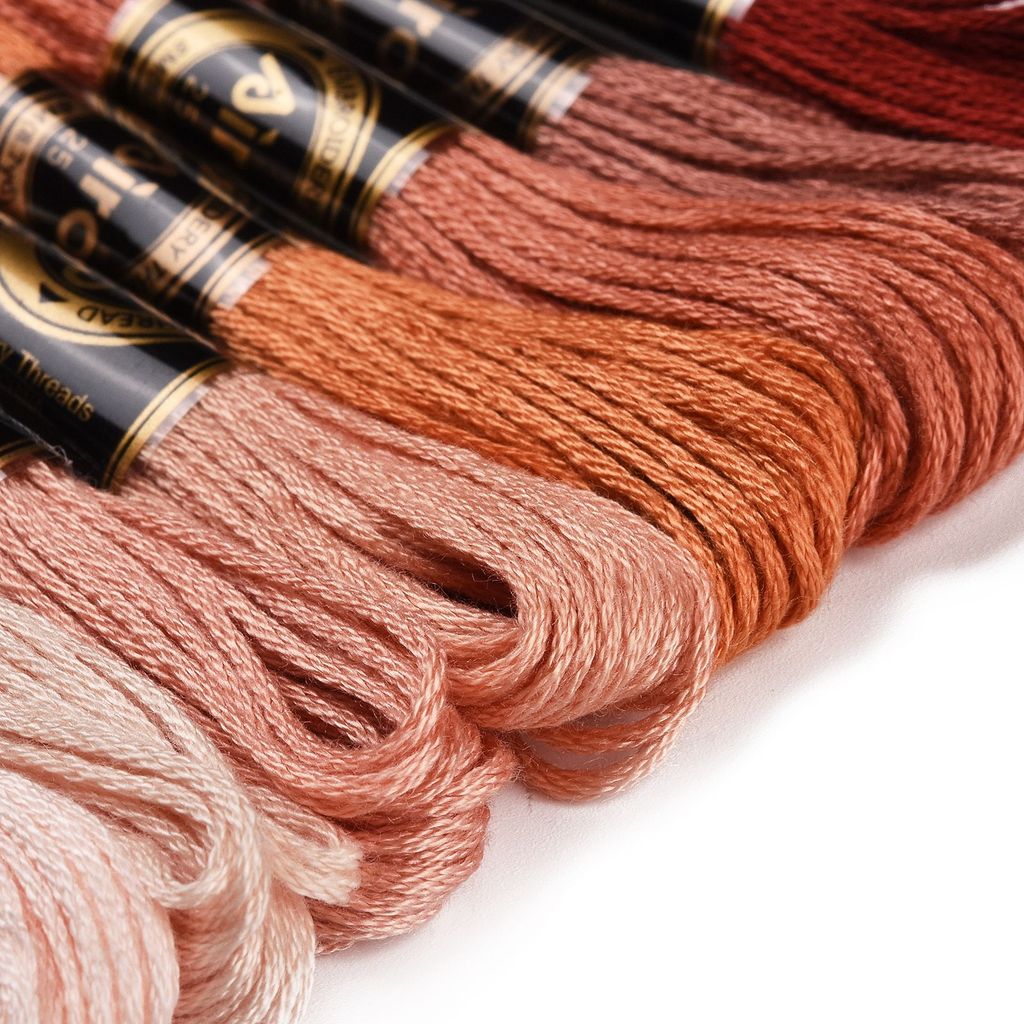 1Set 8 Skeins 0.5mm 6-Ply Poly - Embroidery Stitches avaliação e preço